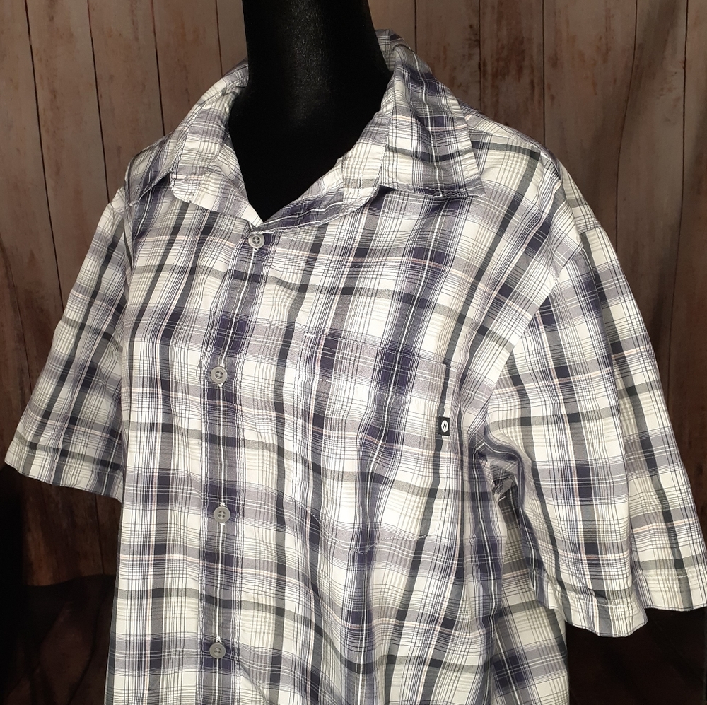 MARMOT Plaid Button Down Shirt LARGE